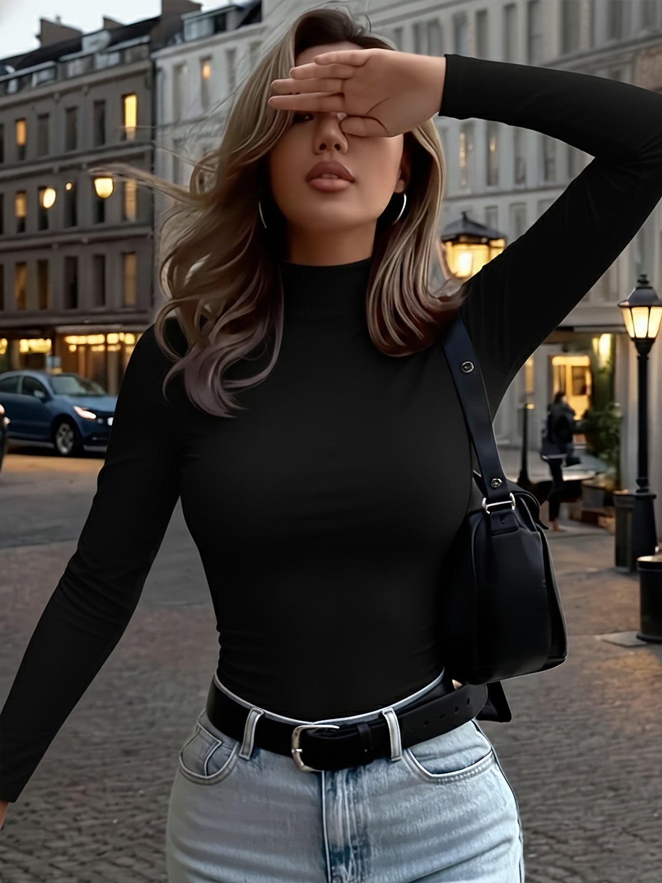 Women's Slim Stretch Thermal Long Sleeve T-Shirt 3-Pack