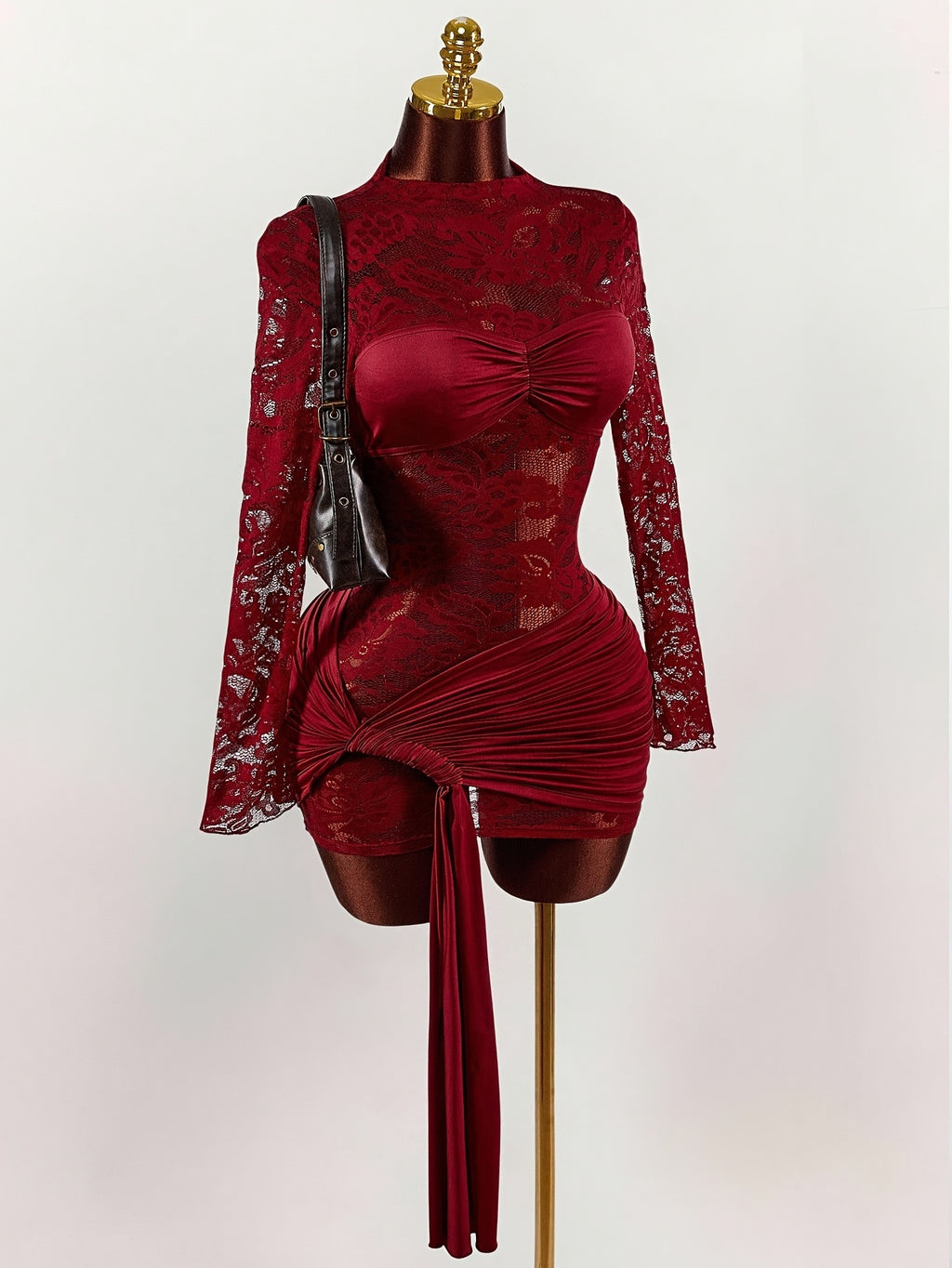 Women's Lace Patchwork Sexy Bodycon Dress