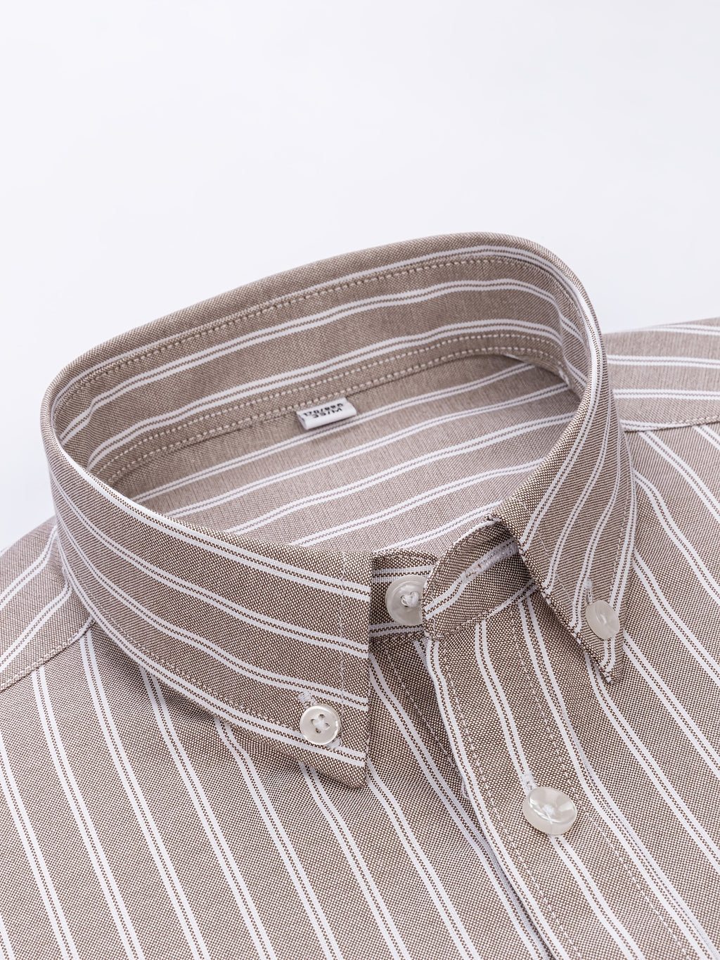 Men's Striped Cotton Oxford Button Shirt