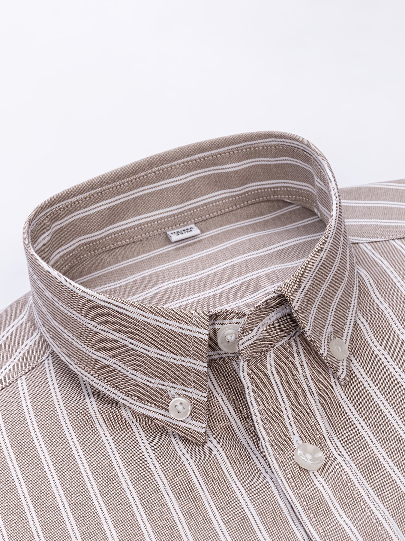Men's Striped Cotton Oxford Button Shirt