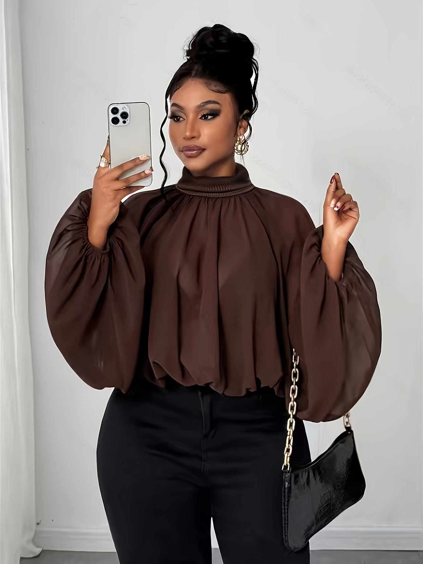 Georgette Round Neck Top