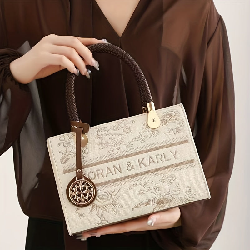 Women's Chinese Embroidery Zipper Crossbody Handbag