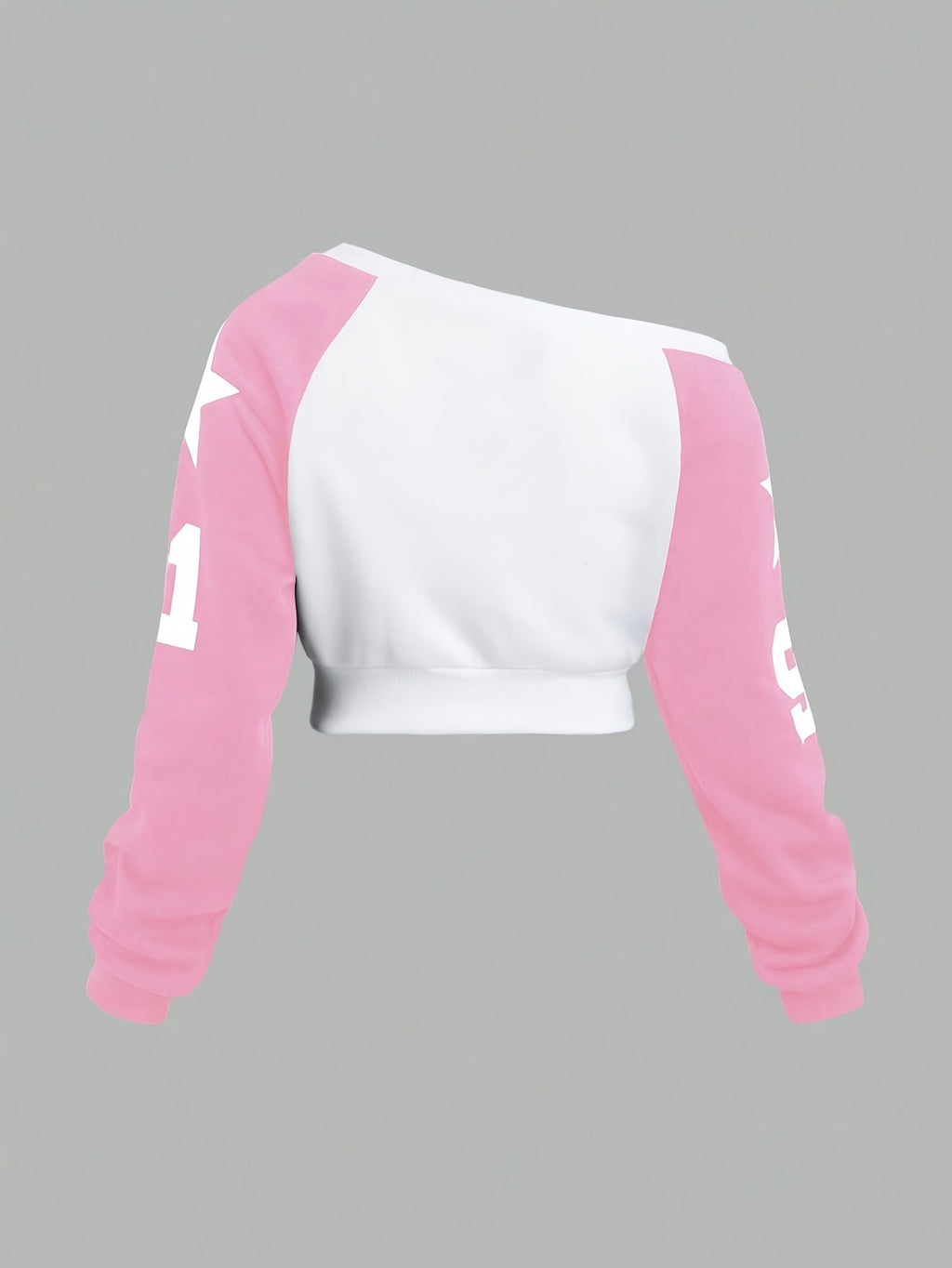 Directional Elegant Casual Off-Shoulder Women's Sweatshirt