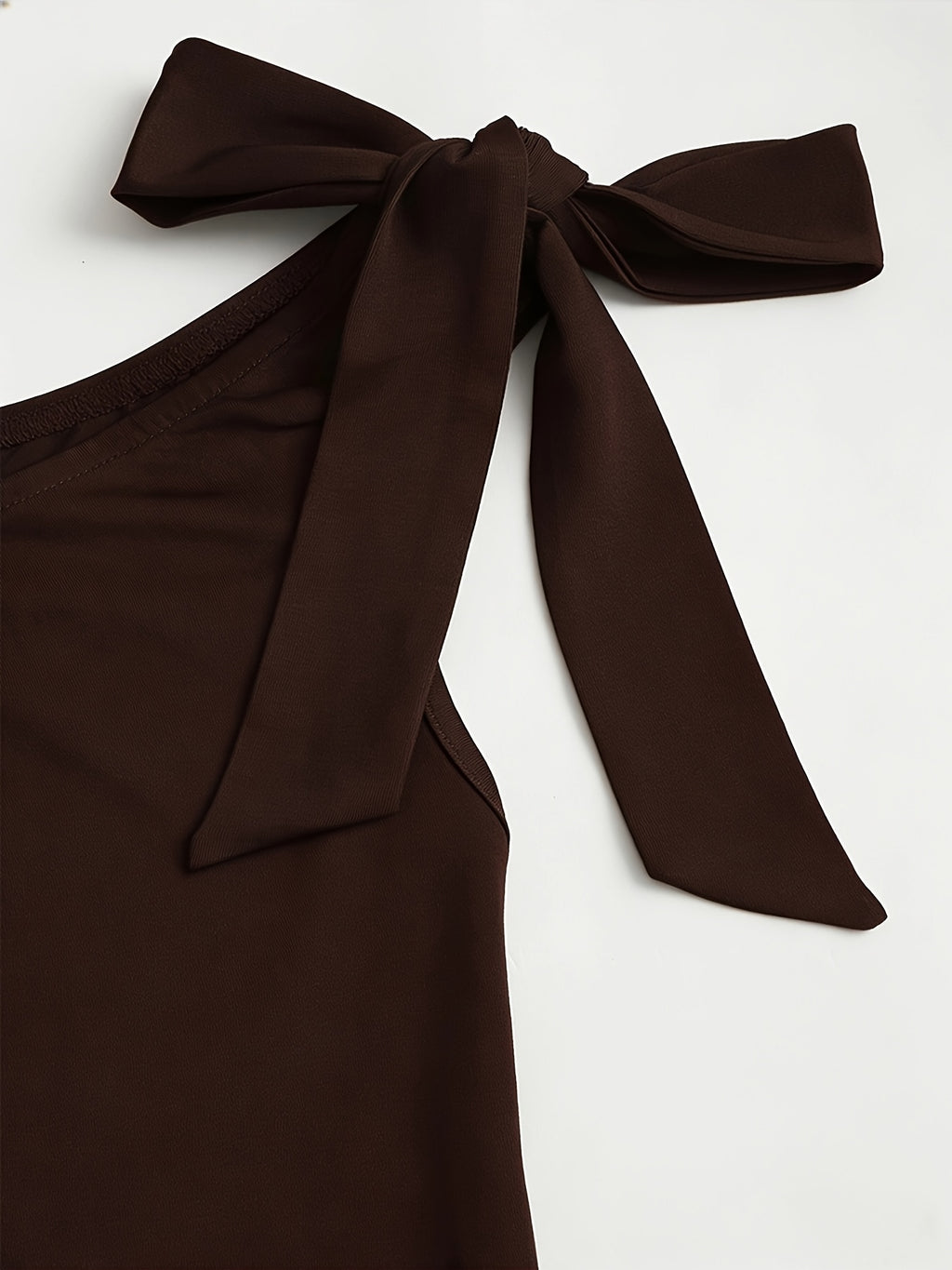 Pleated Shoulder Fashion Dress