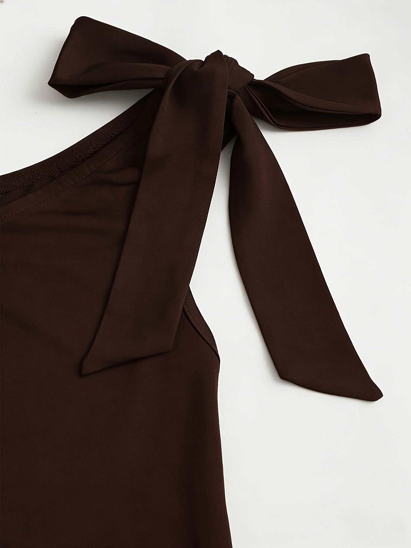 Pleated Shoulder Fashion Dress