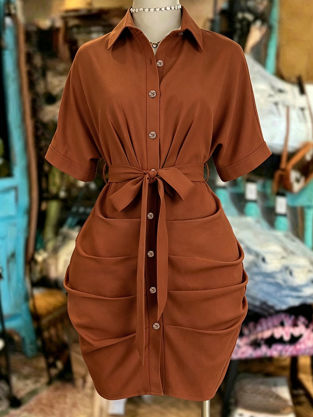 Ruched Bodycon Mini Dress