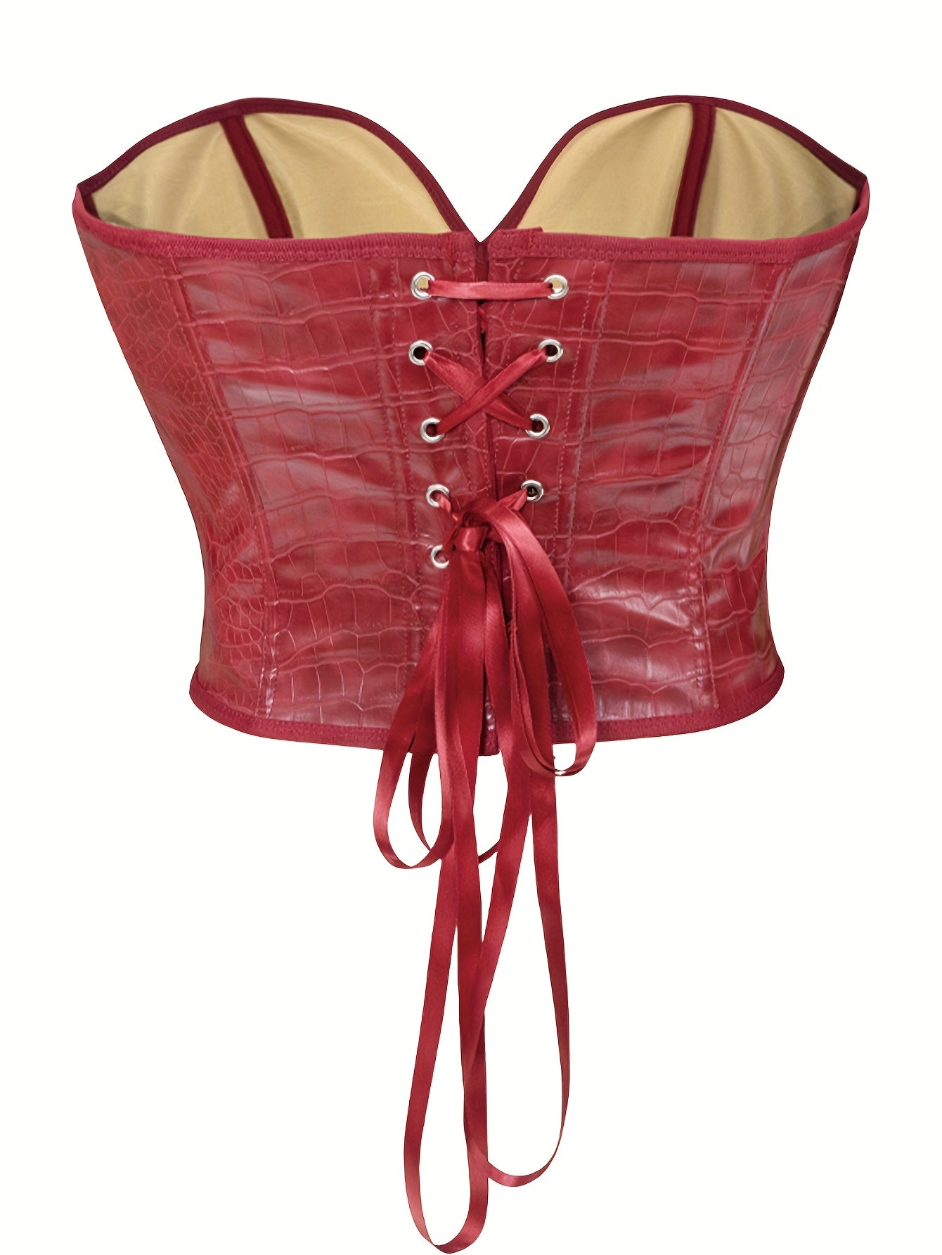 Crocodile Pattern Corset Top