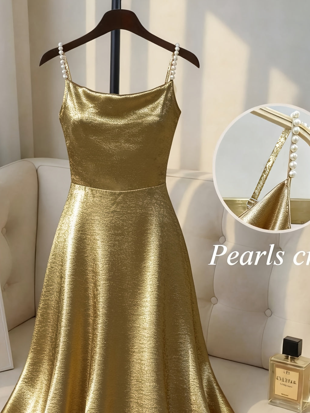 Elegant Suspender Swing Dress