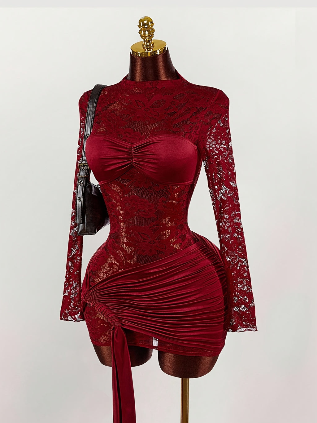 Women's Lace Patchwork Sexy Bodycon Dress