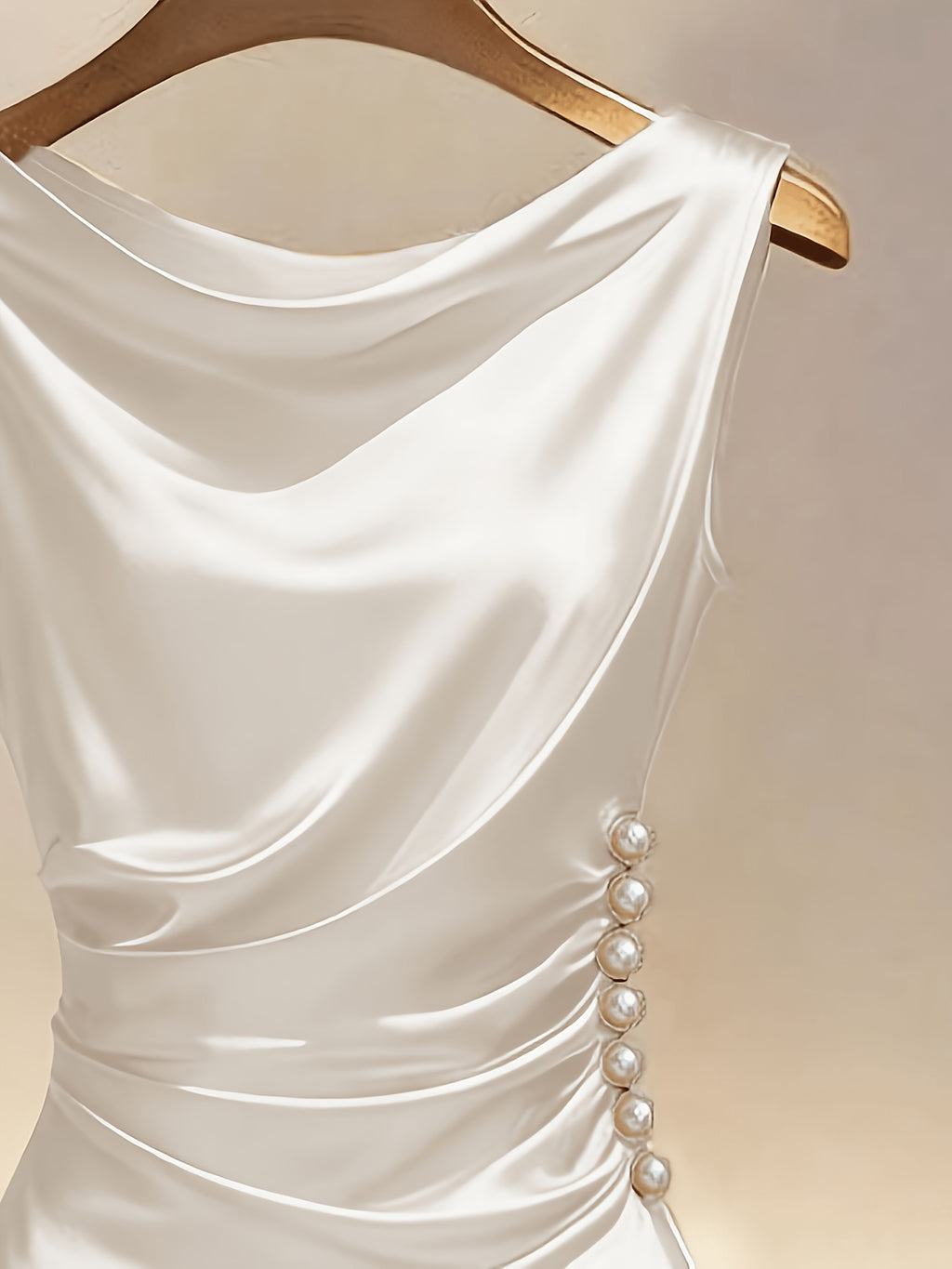 New Summer Women's French-Style Elegant and Fashionable Satin Sleeveless Slim-Fit Midi Dress, Suitable for Outings, Dates, Office Commutes, Sisters' Afternoon Tea, Weddings, Parties, and Daily Wear