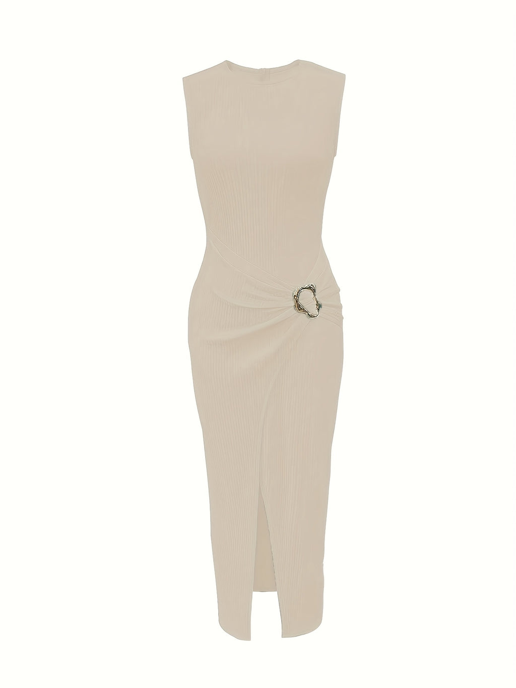 Women's Elegant Slit Sleeveless Dress