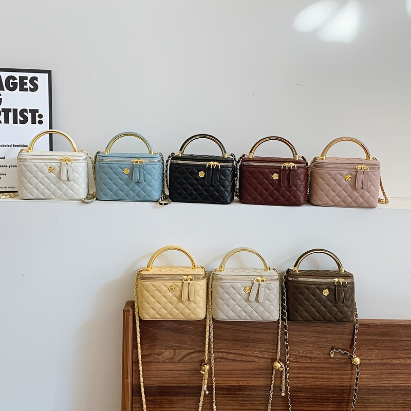 1pc of Casual and Versatile Small Square Handbag, Featuring Stylish Checkered Fabric. This Small Pouch Is Suitable for Storing Items Like a Phone, Lipstick, and Change During Work, and Is Ideal for Shopping, as a Wallet, for Women, College Students
