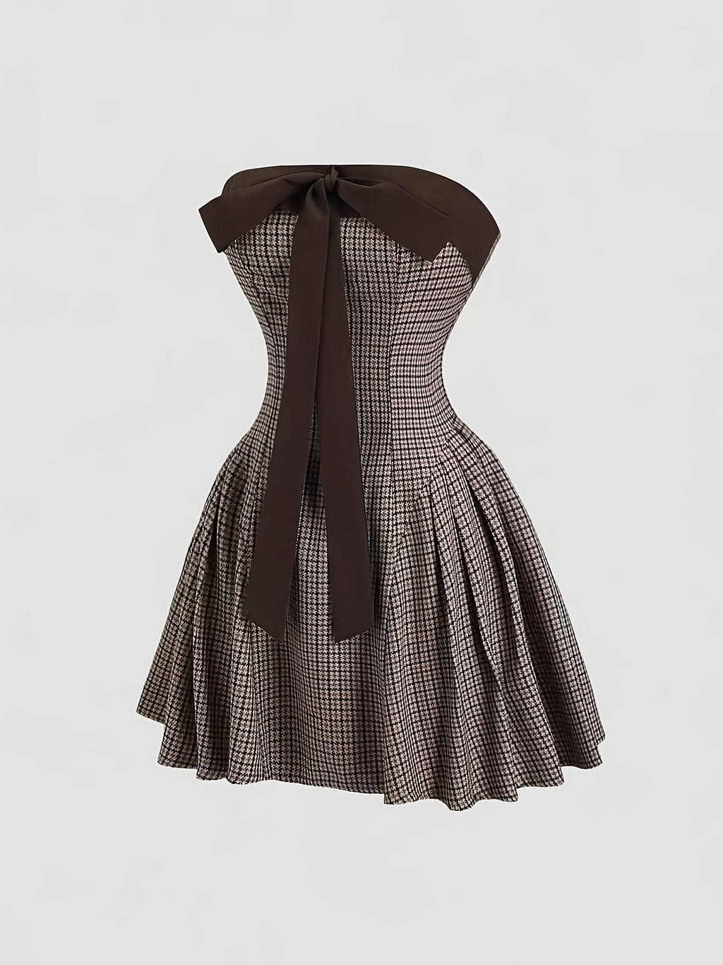Houndstooth Butterfly Knot Skirt