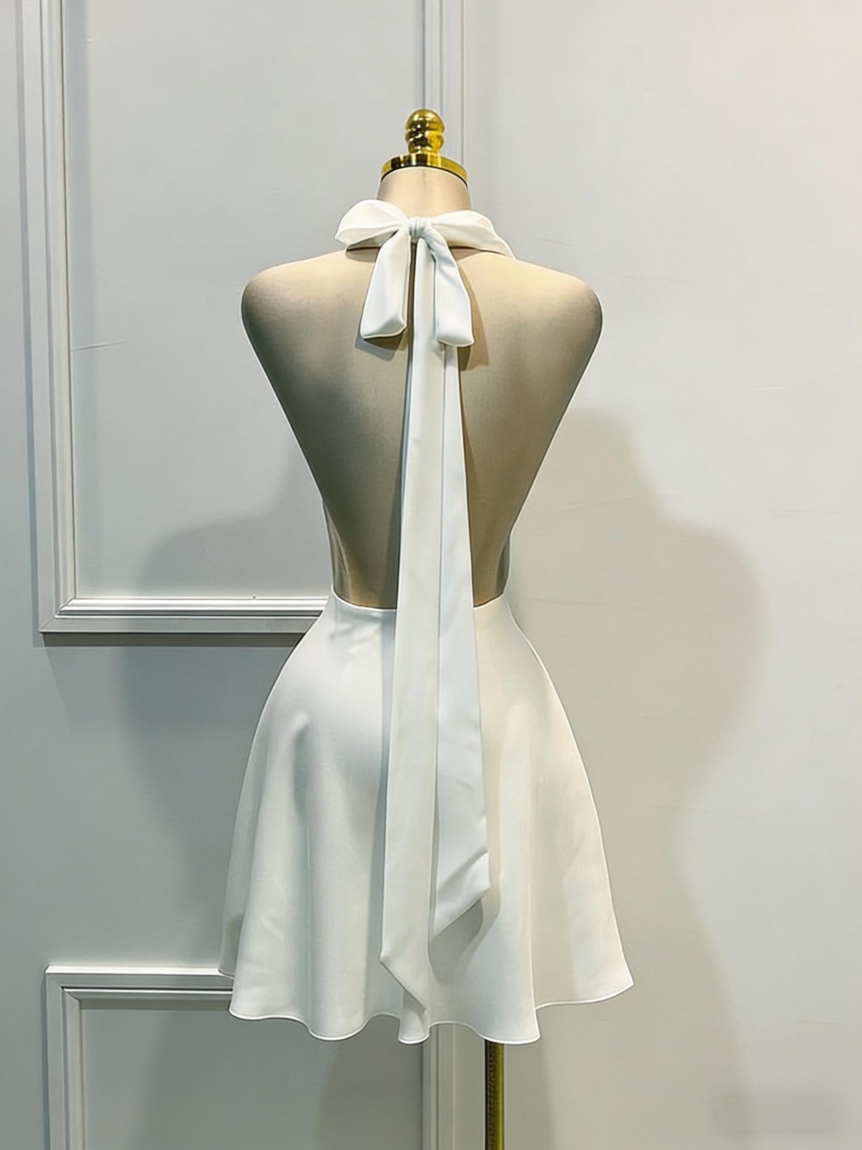 Satin Backless Dress