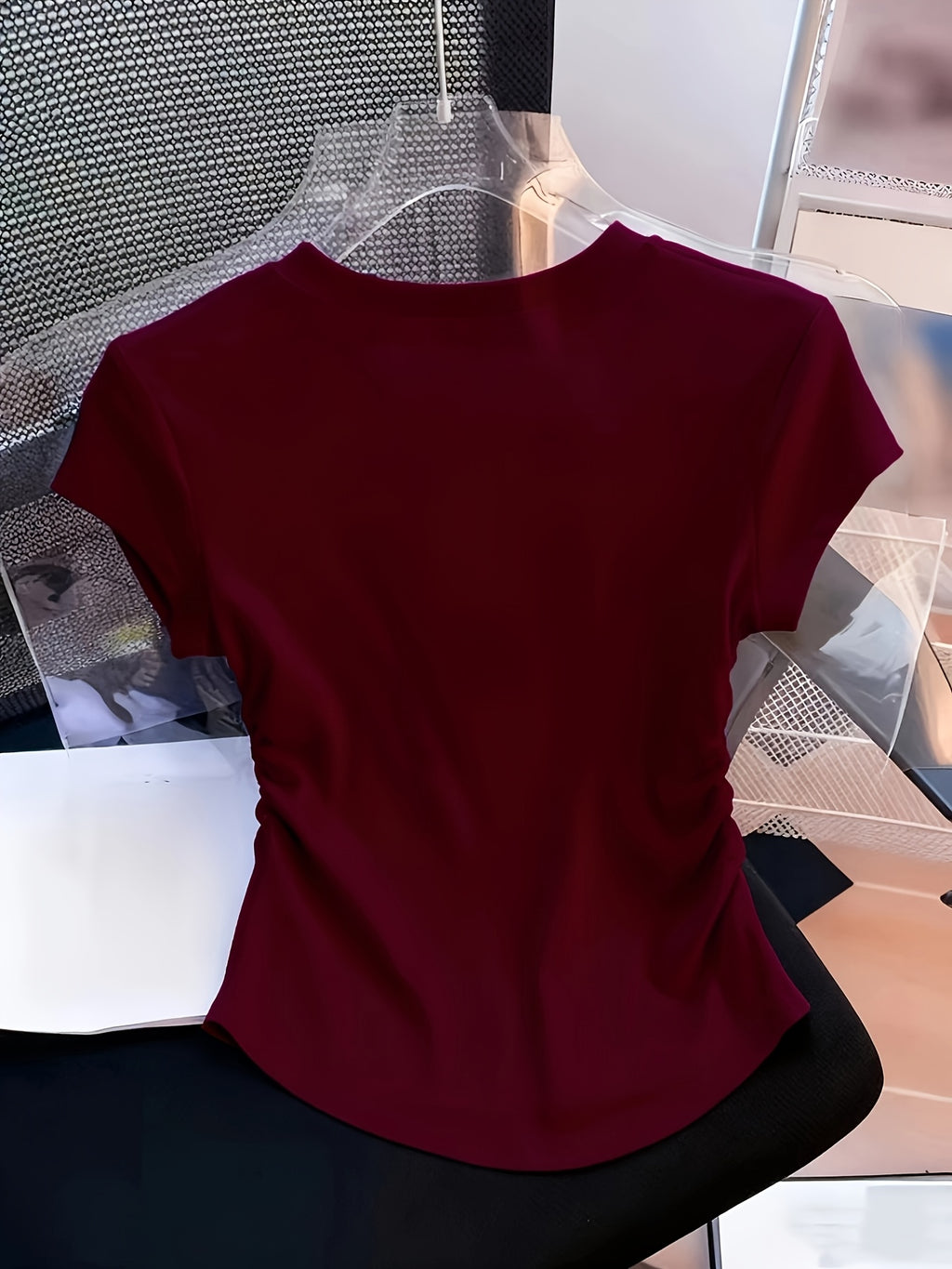Women's American Retro Slim Short Sleeve T-Shirt