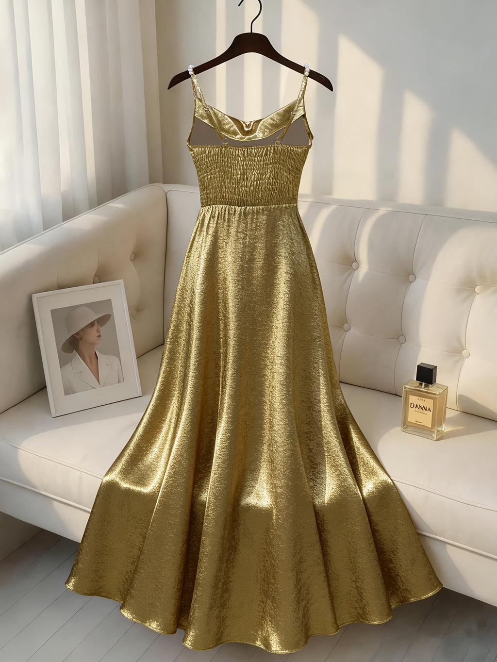 Elegant Suspender Swing Dress