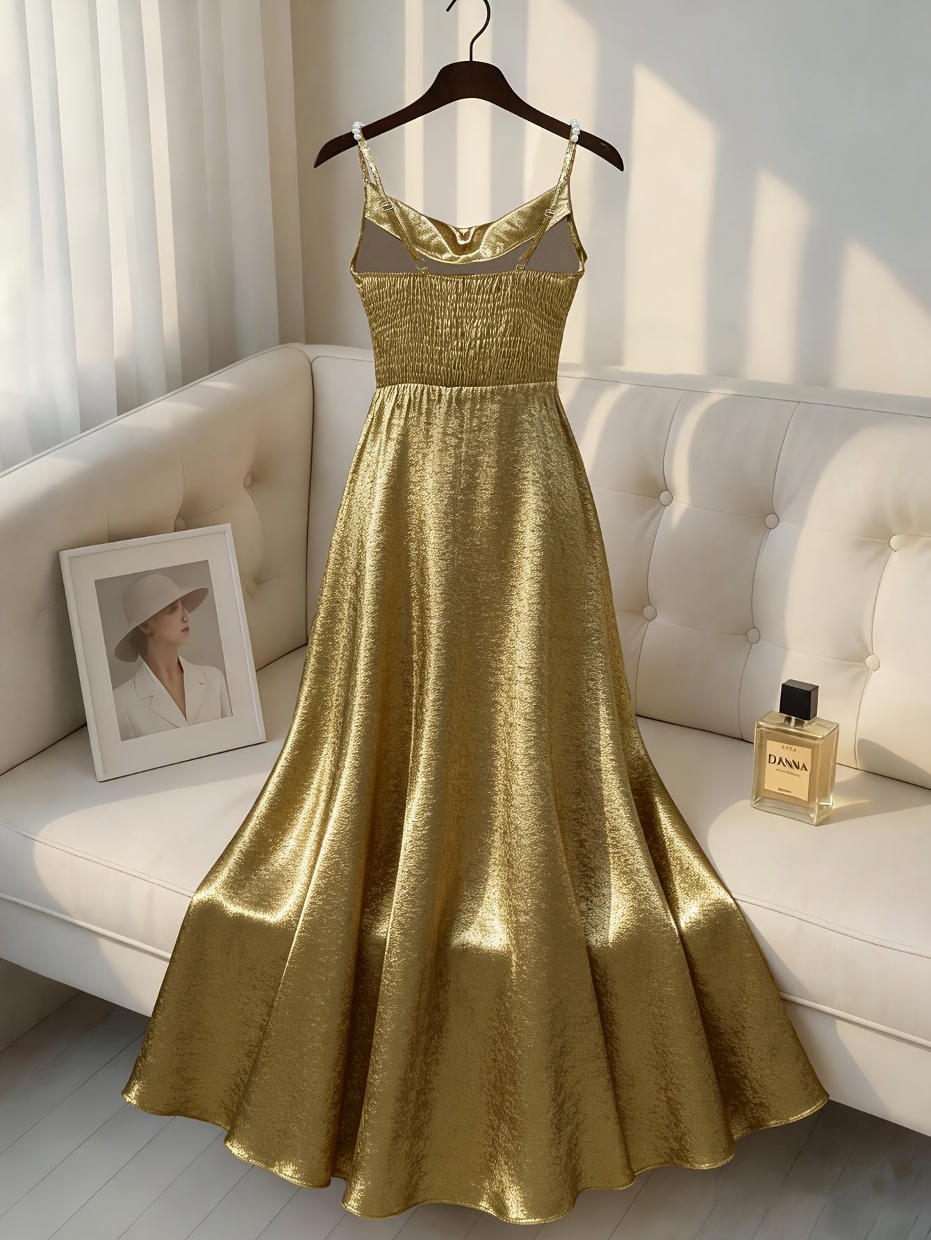 Elegant Suspender Swing Dress