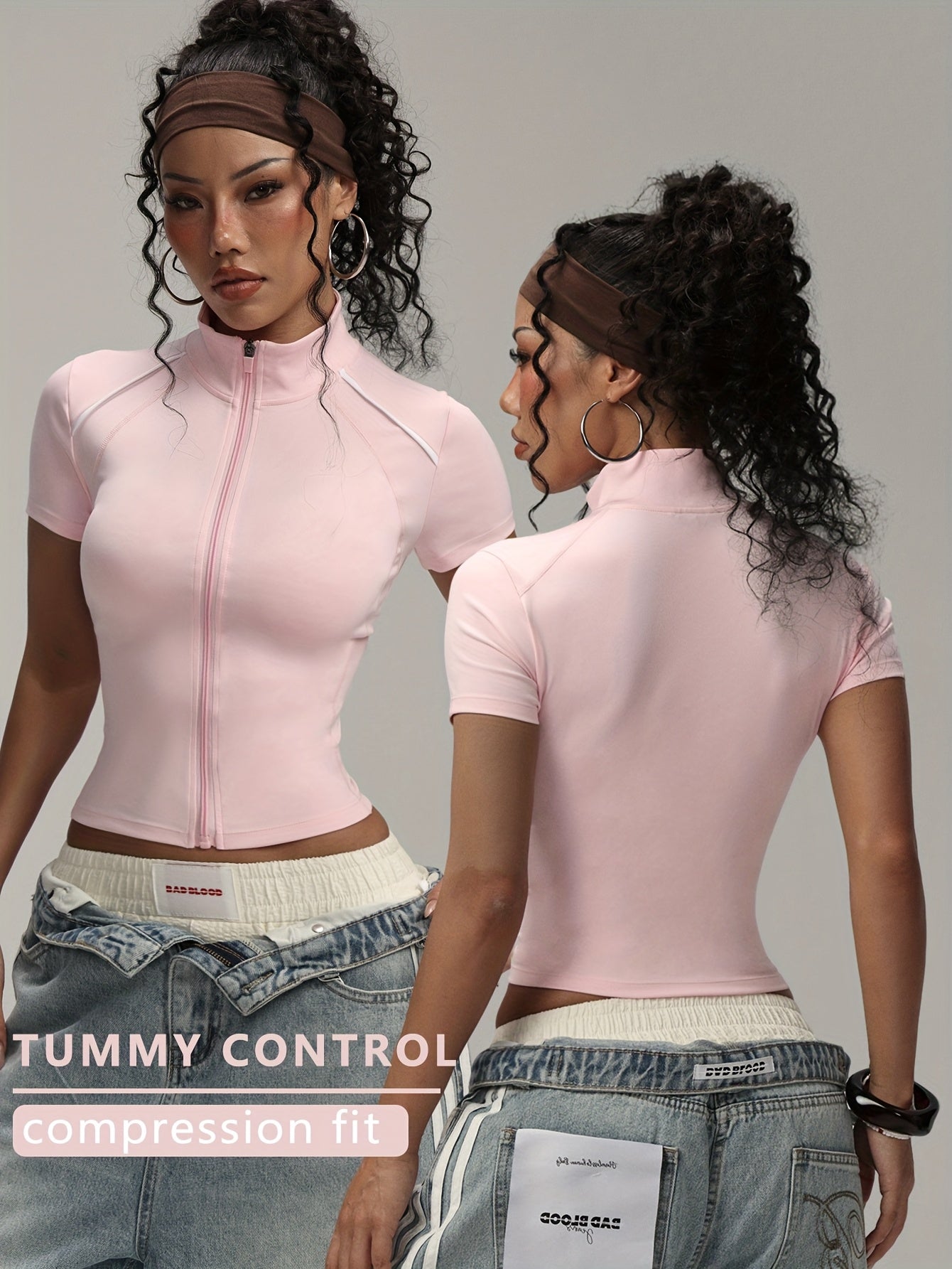 Women’s short sleeve jacket, comfortable and breathable.