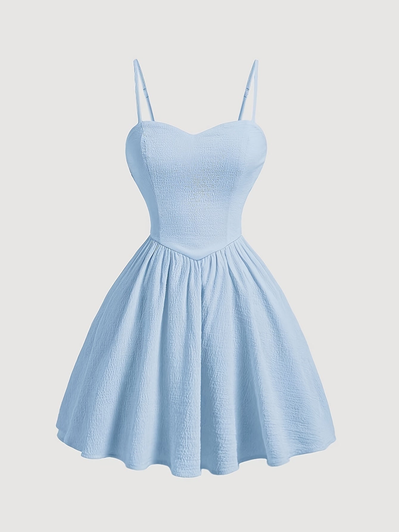 Solid Color Waist Tie Dress