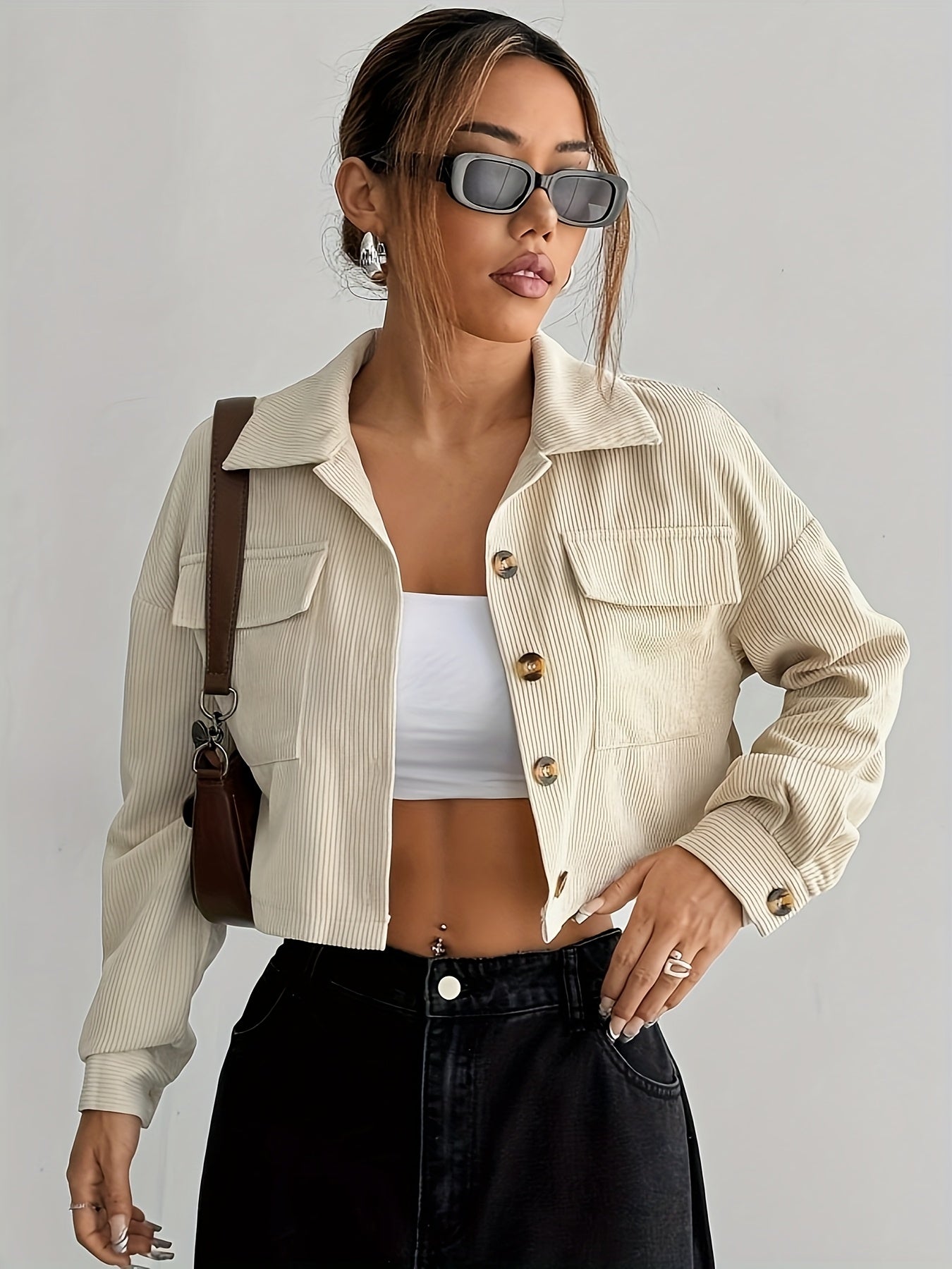 Solid Color Short Jacket